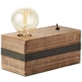 Miniatyrbillede 3 af 11: BRILLIANT lampe Woodhill bordlampe antik / sort | 1x A60, E27, 30W, gf normale lamper n, Ent, | Med vippekontakt | Velegnet til LED-lamper