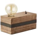 Miniatyrbillede 4 af 11: BRILLIANT lampe Woodhill bordlampe antik / sort | 1x A60, E27, 30W, gf normale lamper n, Ent, | Med vippekontakt | Velegnet til LED-lamper
