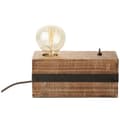 Miniatyrbillede 6 af 11: BRILLIANT lampe Woodhill bordlampe antik / sort | 1x A60, E27, 30W, gf normale lamper n, Ent, | Med vippekontakt | Velegnet til LED-lamper