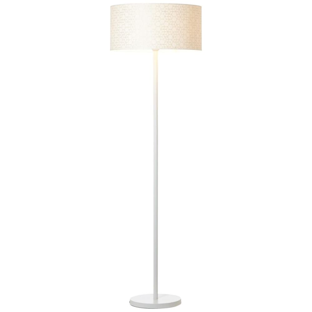 BRILLIANT Galance golvlampa 1-flamma vit inomhusbelysning, golvlampor, dekorativ | 1x A60, E27, 40W, lämplig för vanliga lampor (ingår ej) | A ++ | Äd