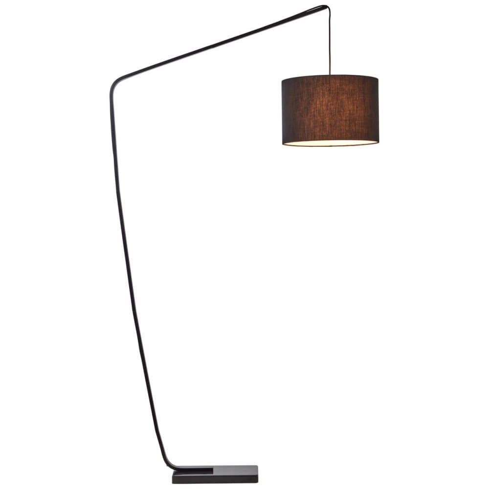BRILLIANT Daria välvda golvlampa 2,1m svarta inre lampor, golvlampor, bågar | 1x A60, E27, 40W, lämplig för vanliga lampor (ingår ej) | A ++ | Med fot