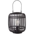 Miniatyrbild 10 av 11: BRILLIANT lampa, Woodrow bordslampa 27cm mörkt trä / svart, metall / bambu, 1x A60, E27, 60W, vanliga lampor (ingår ej), A ++