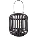 Miniatyrbild 2 av 11: BRILLIANT lampa, Woodrow bordslampa 27cm mörkt trä / svart, metall / bambu, 1x A60, E27, 60W, vanliga lampor (ingår ej), A ++