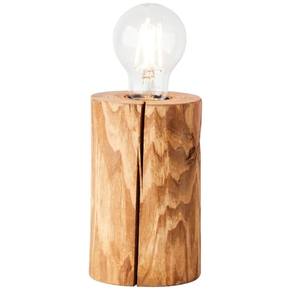 BRILLIANT lampe, Trabo bordlampe 15cm bejdset fyrretræ, træ, 1x A60, E27, 25W, standard lamper (medfølger ikke), A++