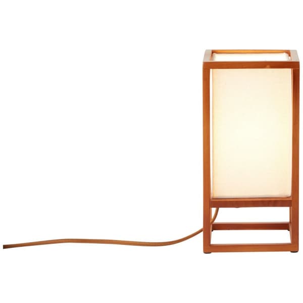 BRILLIANT lampa, Seaside bordslampa 25cm natur/vit, 1x D45, E14, 40W, med sladdbrytare