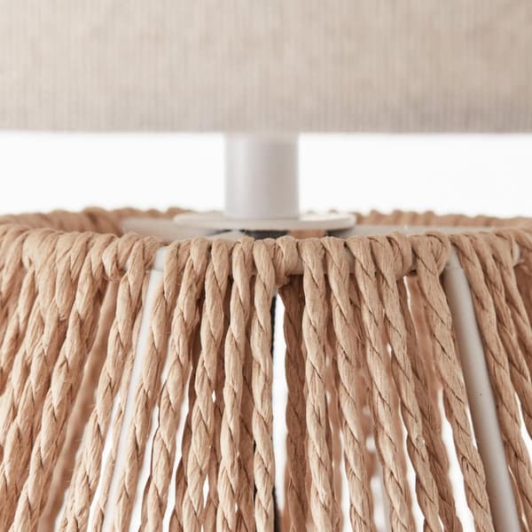 BRILLIANT lampa, Laraine bordslampa natur/beige, 1x A60, E27, 42W, med sladdbrytare