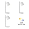 Miniatyrbillede 8 af 11: BRILLIANT lampe, Down LED bordlampe med induktions opladningsholder hvid, 1x LED integreret, 5W LED integreret, (510lm, 3000-4700K), trådløs opladning