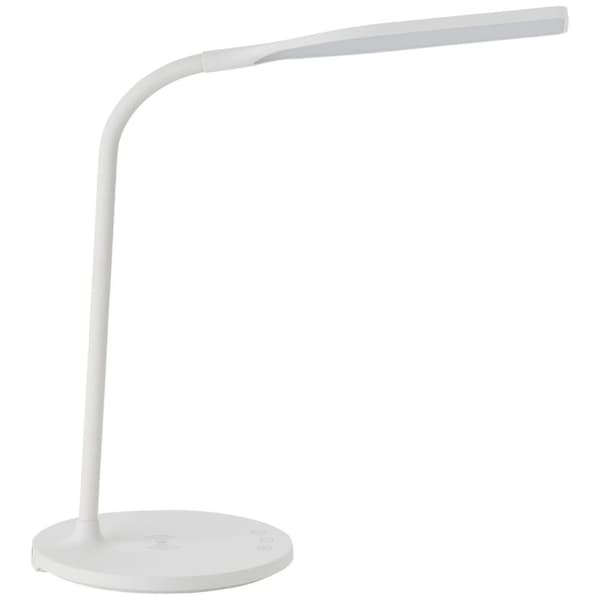 BRILLIANT lampe, Joni LED bordlampe med induktions opladningsholder hvid, 1x LED integreret, 4,5W LED integreret, (326lm, 3000-5400K), trådløs opladni