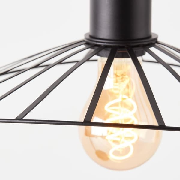 BRILLIANT lampa, Leika bordslampa svart matt, 1x A60, E27, 52W, med sladdbrytare
