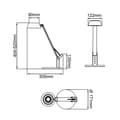 Miniatyrbillede 5 af 10: BRILLIANT lampe, Kaila LED bordlampe med induktions opladningsholder hvid, 1x LED integreret, 8W LED integreret, (710lm, 3100-6100K), trådløs opladnin