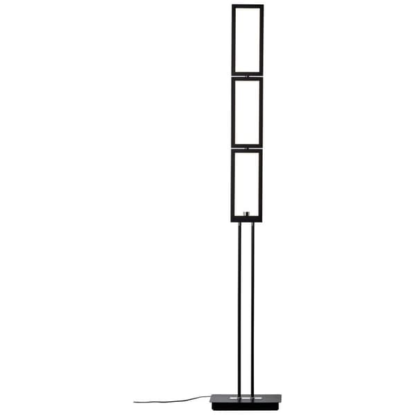 BRILLIANT lampa, Ranut LED golvlampa 3-lågar svart, 3x LED integrerad, 8W LED integrerad, (1067lm, 3000K), med 3-stegs beröringsdimmer