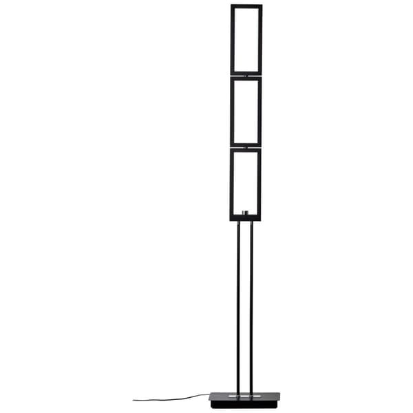 BRILLIANT lampa, Ranut LED golvlampa 3-lågar svart, 3x LED integrerad, 8W LED integrerad, (1067lm, 3000K), med 3-stegs beröringsdimmer
