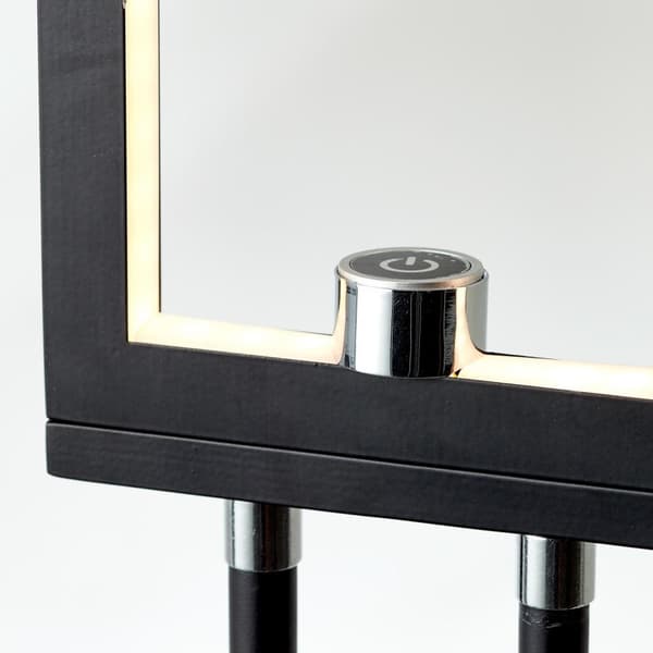 BRILLIANT lampa, Ranut LED golvlampa 3-lågar svart, 3x LED integrerad, 8W LED integrerad, (1067lm, 3000K), med 3-stegs beröringsdimmer