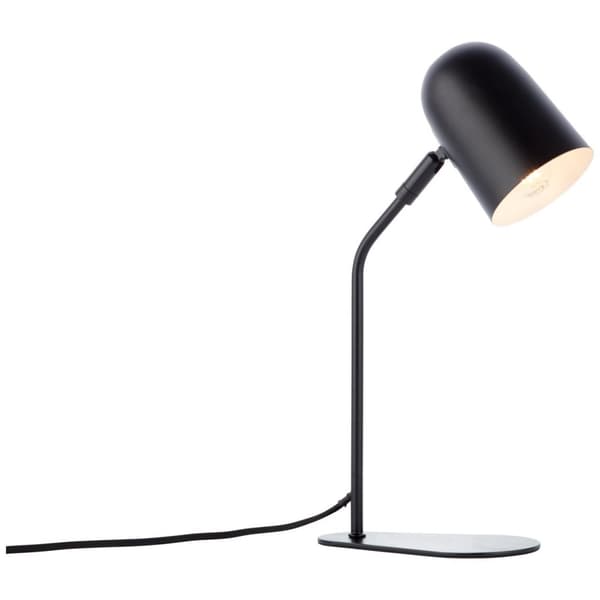 BRILLIANT lampa Tong bordslampa svart sammet | 1x D45, E14, 25W, lämplig för dropplampor (ingår ej)