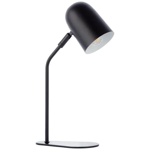 BRILLIANT lampa Tong bordslampa svart sammet | 1x D45, E14, 25W, lämplig för dropplampor (ingår ej)