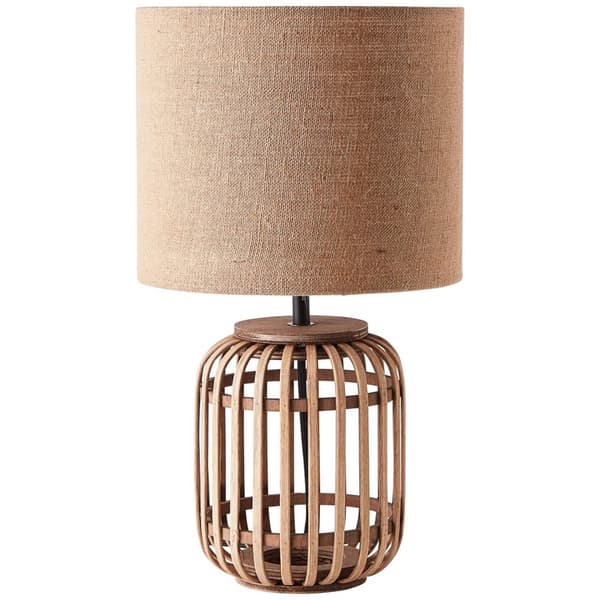 BRILLIANT lampa Woodrow bordslampa 42cm naturlig | 1x A60, E27, 52W, lämplig för normala lampor (ingår ej)