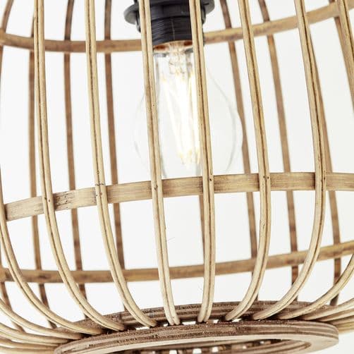 BRILLIANT lampa Nikka båggolvlampa 1,7m svart/naturlig | 1x A60, E27, 40W, lämplig för normala lampor (ingår ej)