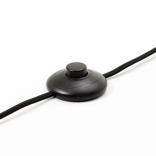 BRILLIANT lampa Nikka båggolvlampa 1,7m svart/naturlig | 1x A60, E27, 40W, lämplig för normala lampor (ingår ej)