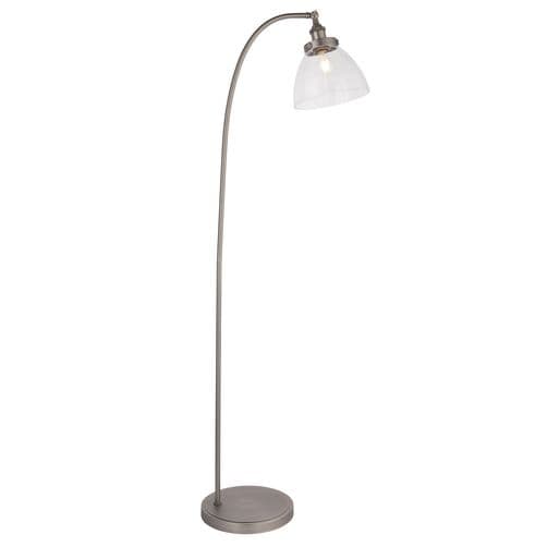 BRILLIANT lampa Noami golvlampa 1-flame silver | 1x A60, E27, 40W, lämplig för normala lampor (ingår ej)