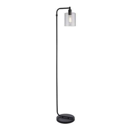 BRILLIANT lampa Thorpe golvlampa 1-flame matt svart | 1x A60, E27, 10W, lämplig för normala lampor (ingår ej)