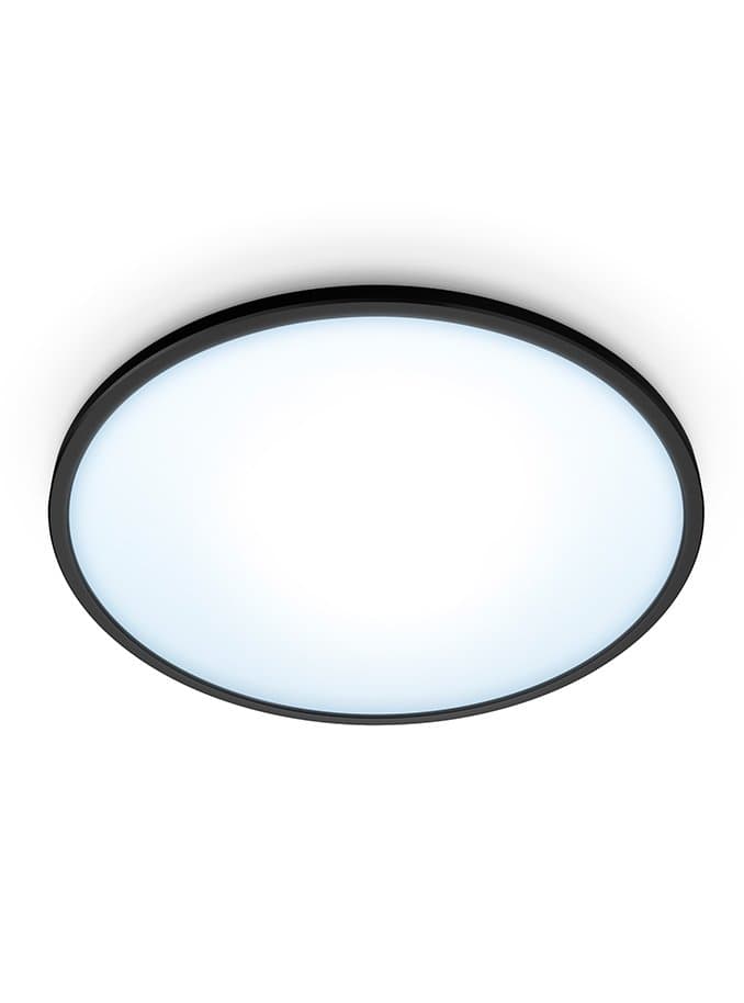 WiZ SuperSlim - Svart - Ø: 30cm - 1500lm WiFi Taklampa