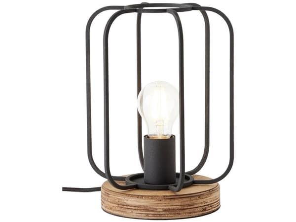 Brilliant Tosh 93147/66 Bordslampa E27 Wood (dark), Svart