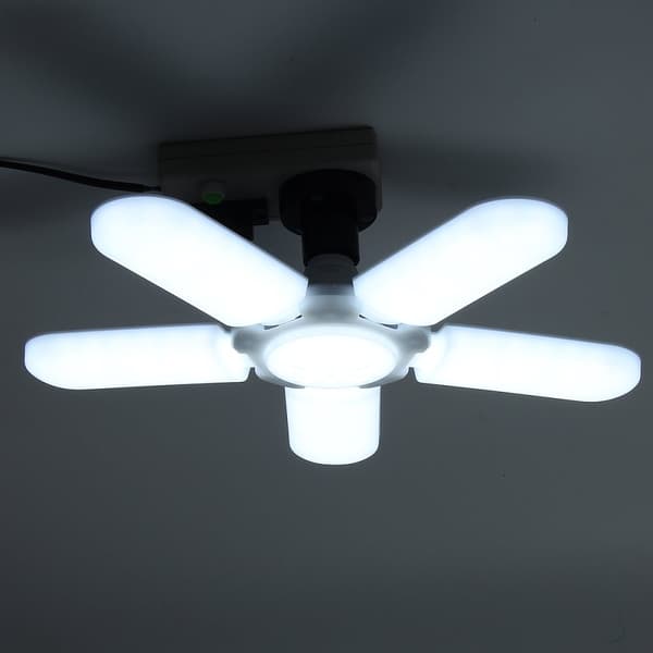 75W E27 Led lampe LED-lampe LED-pære Led industriel glødelampe AC 85-265V foldbar ventilatorbladlampebelysning til stue Garagelys
