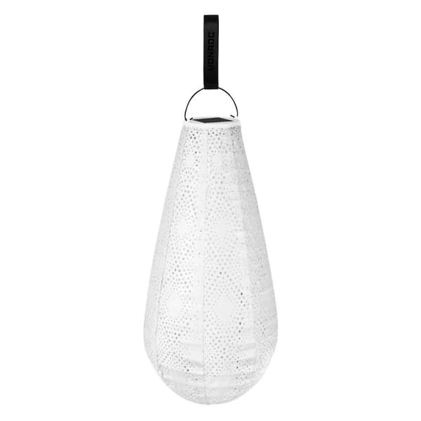 VONROC Havelampe - Solar - Solcelle | Luna Drop | 400x200mm | LED | Ice