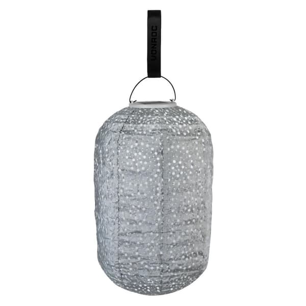 VONROC Havelampe - Solar - Solcelle | Luna Pillar | 350x220mm | LED | Stengrå