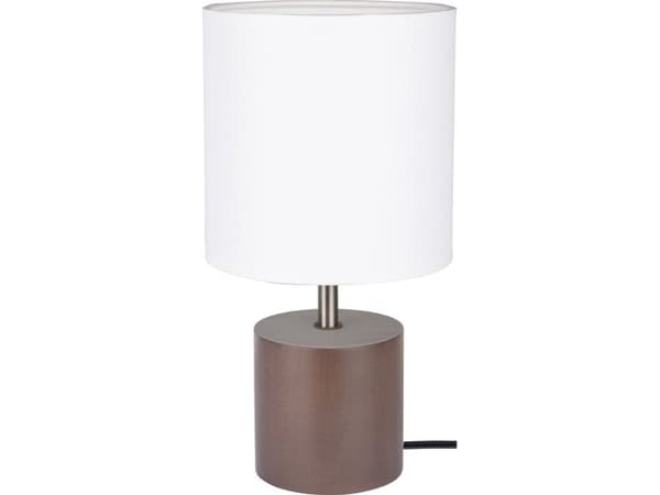 Spotlight bordslampa Spotlight Trongo Rund sänglampa i bokträ 7081976
