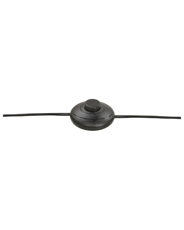 Gulvlampe sort metal 120 cm 5 arme justerbare runde skærme base fodpedal kontakt moderne