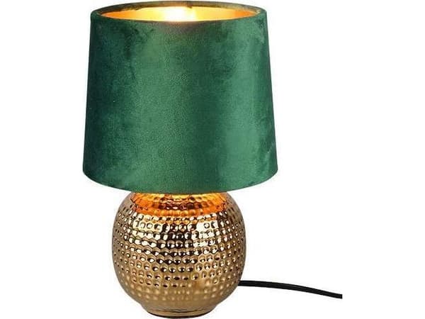 RL Light bordslampa SOPHIA stående nattlampa R50821015 RL Light bordslampa lampskärm skrivbordslampa keramik grön guld