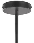 Miniatyrbillede 6 af 9: Pendel Lampe i Sort Mat Jern og Glas 50 x 100 cm 6 Lyskilder Kugleformede Klassisk Moderne Design Køkken og Stue indretning Tilbehør