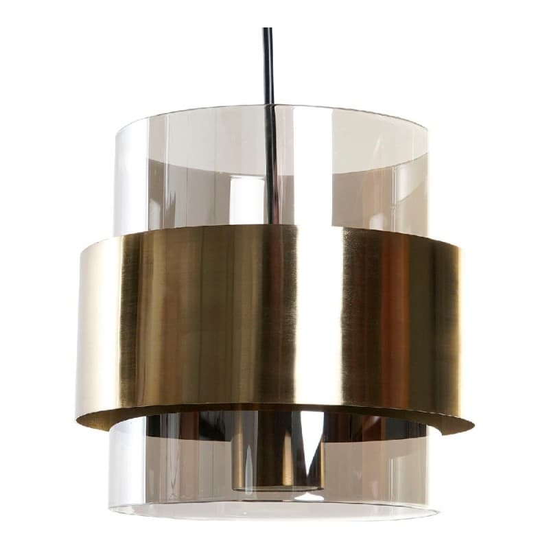 Taklampa DKD Home Decor Metall Glas (18 x 18 x 18 cm)