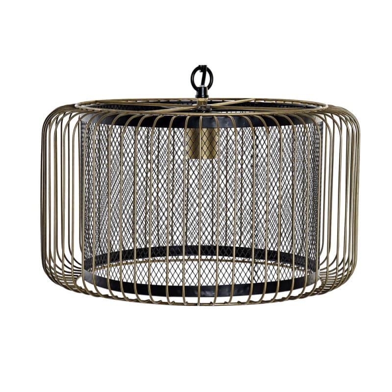 Taklampa DKD Home Decor Gyllene Metall 220 V (44.5 x 44.5 x 124 cm)