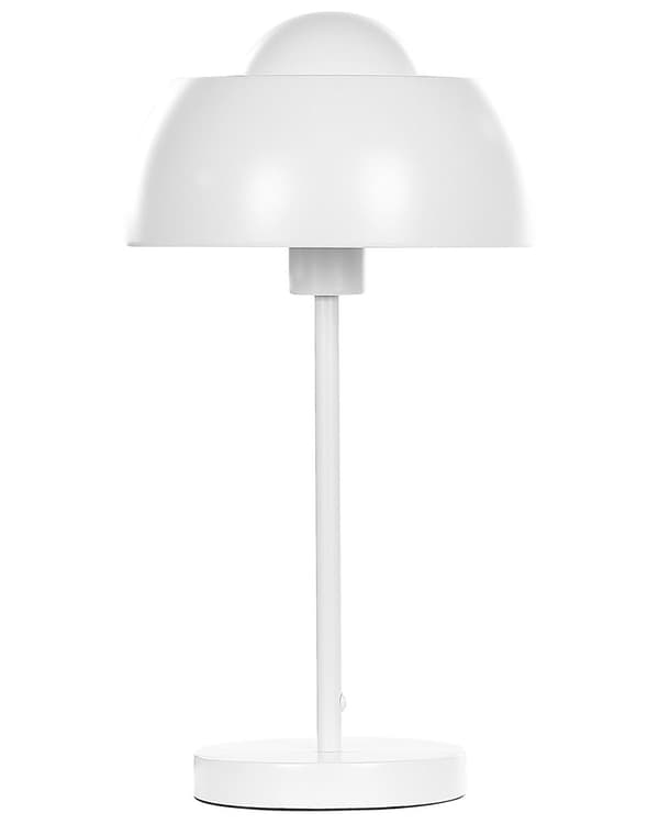 Bordlampe sort og guld metal accent base med sort stof skærm