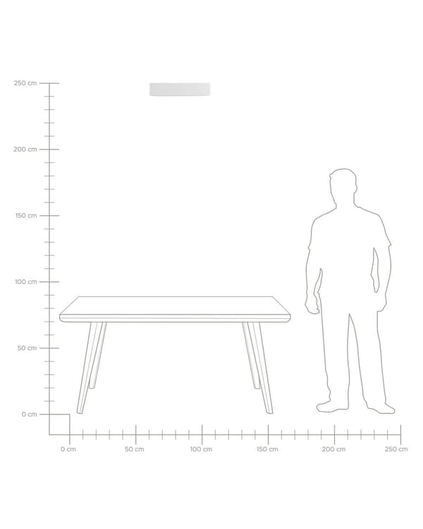 Kattovalaisin valkoinen 46 x 10 x 46 cm teräs akryyli integroitu LED-valo neliö max 40W