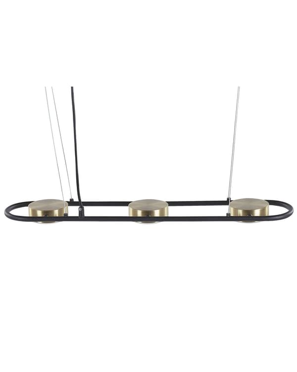 Roikkuva kattovalaisin musta/kupari metallia 3 LED-polttimoa moderni tyyli