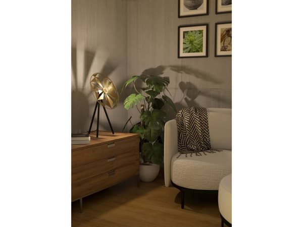 EGLO CASTANUELO BORD E27 H575 SVART/GULD