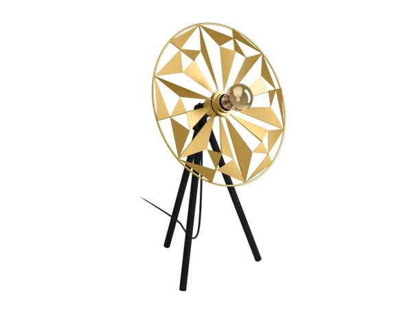 EGLO CASTANUELO BORD E27 H575 SVART/GULD