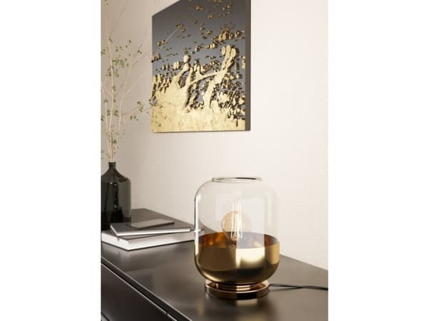 EGLO Maryvilla, brons, Guld, Transparent, Glas, Stål, IP20, II, E27, 1 lampor