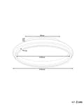 Miniatyrbillede 3 af 9: LED loftslampe guld metal 42 cm plafond rand skærm akryl opal LED belysning