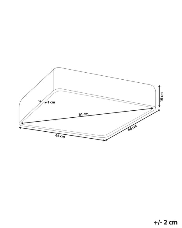 Loft LED Lampe Hvid Metal Akryl Opal Skærm LED Varmt Hvidt Lys Firkantet