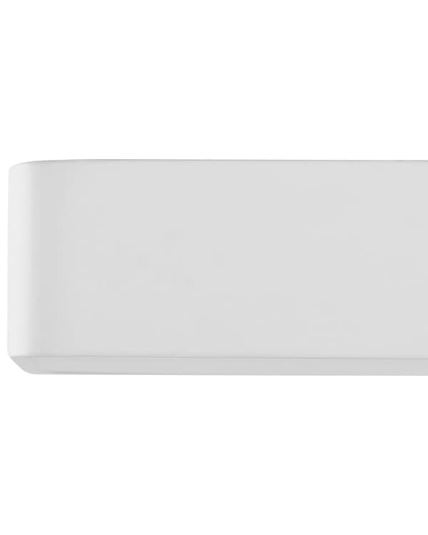 Loft LED Lampe Hvid Metal Akryl Opal Skærm LED Varmt Hvidt Lys Firkantet
