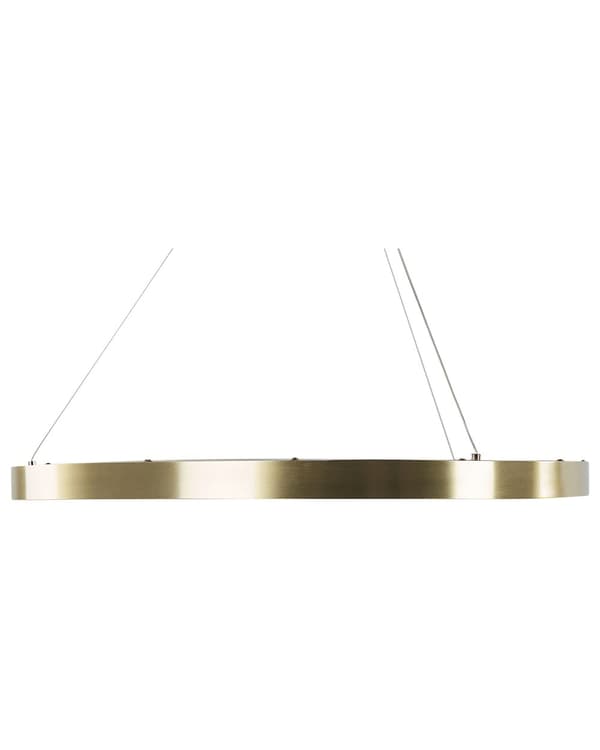 Pendel Guld Metal Integreret LED Lys Nyhed Rund Form Hængende Moderne Glamourøs Belysning