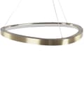 Miniatyrbillede 6 af 10: Pendel Guld Metal Integreret LED Lys Nyhed Rund Form Hængende Moderne Glamourøs Belysning