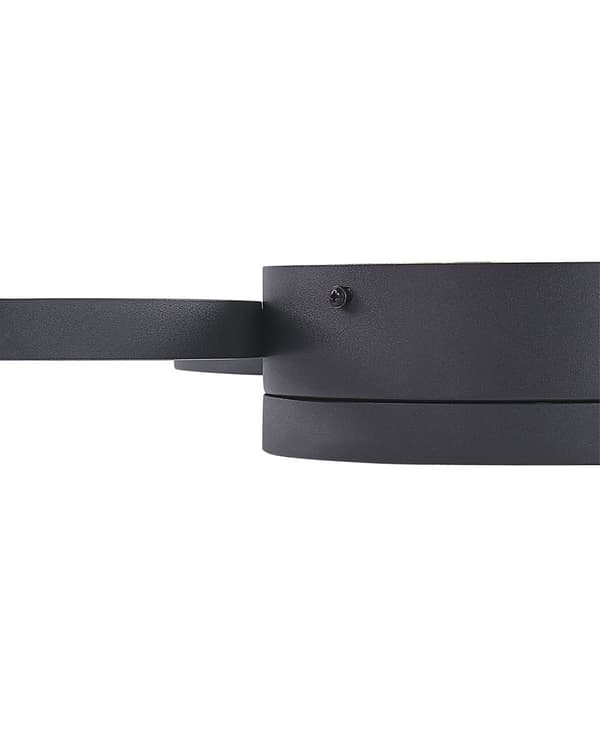 Loftslampe Sort Stål Aluminium Akryl ø 23 / 18 / 18 cm Integreret LED-lys Rund Form 3 Skærme Dekorativ Moderne Glamour Stue Værelseindretning