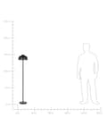 Miniatyrbillede 11 af 11: Gulvlampe 148 cm i Sort og Guld Farve