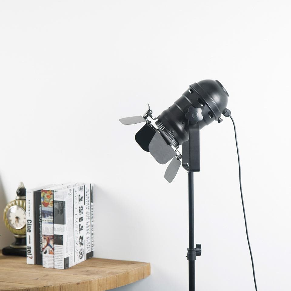 Stående lampa | 2 stycken | Svart | Industriell Lampskärm | Retro | Lampa | Vardagsrum