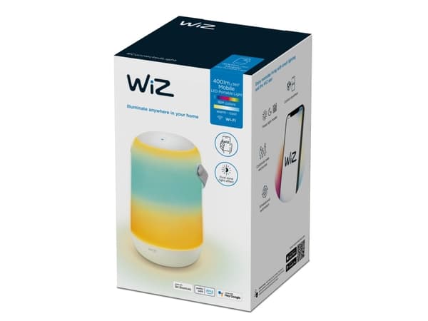 WiZ - Mobil lampa - LED - 13.5 W - varmt till kallt vitt ljus - 2200-6500 K - rund - vit